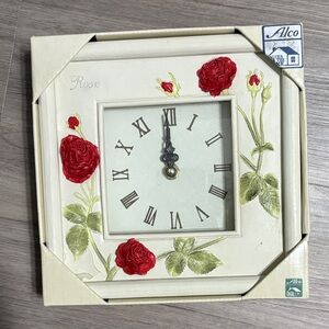 floral wall clock NIB
